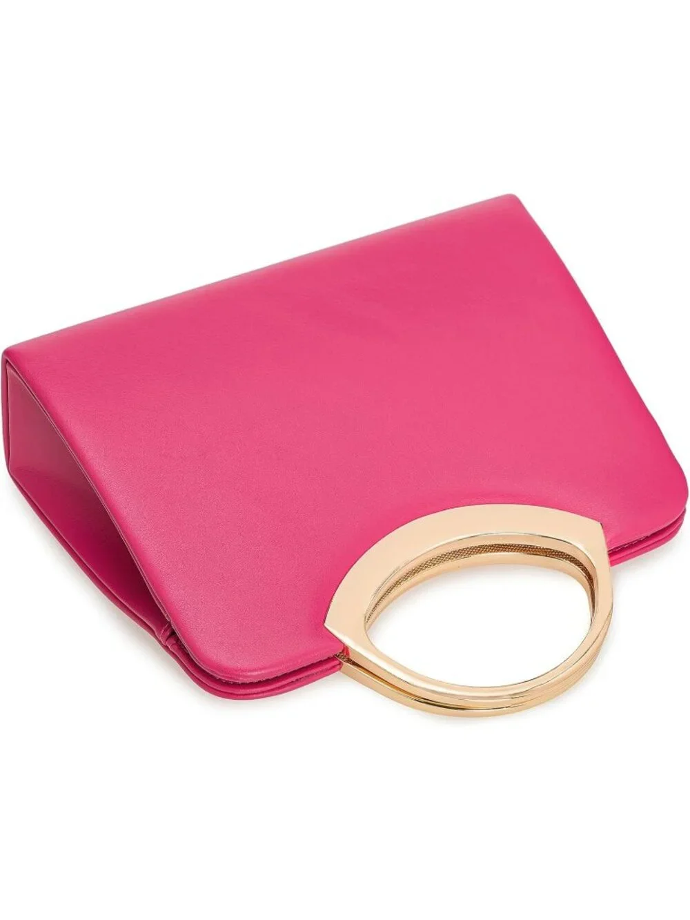 👜Women's Hot Pink Small Dressy Handbag Evening Bag Circle Handle Elegant Purse